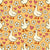 Spring Ducks Hearts Daisy Flowers in Marigold Yellow Image