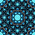 Blue Moons Dot Mandala Scale Tile Pattern Image