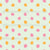 Hand Drawn Organic pink and Orange polka dots- Cats in the Garden Collection Image
