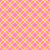 Retro Pink and Yellow Double Plaid Tartan Diagonal Geometric Checks Image