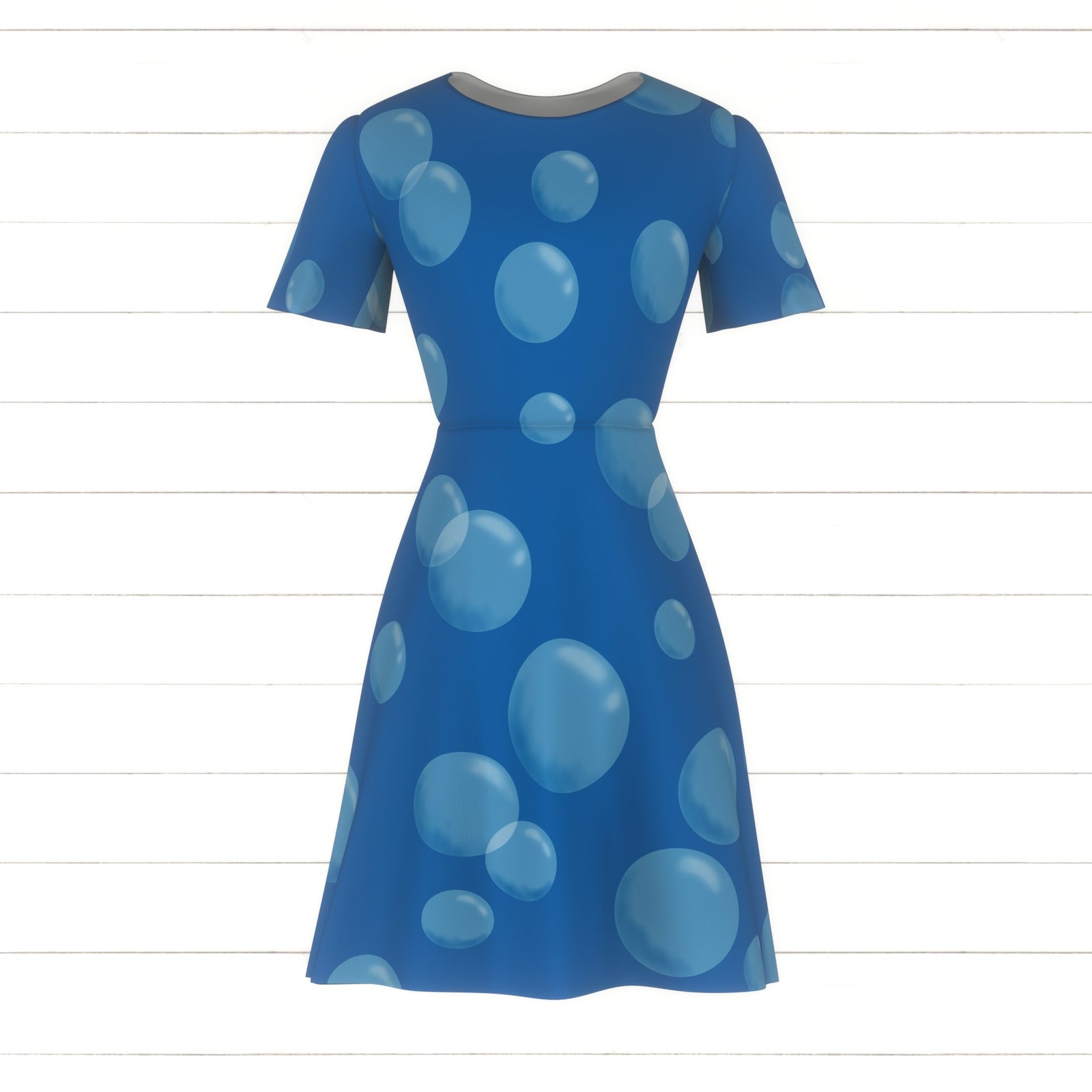 Bubble Polka Dot Ocean Depths Blue - Mermaid Magic - Angelina Maria Designs