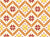 Slavic Embroidery, Balkans Traditional Ethnic Pattern, Red and Yellow Image