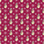Happy Holidays Penguins and Snowflakes on Raspberry Red Image