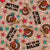 They See Me Rollin' Skateboarding Turkeys on Tan Image