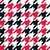 Team Spirit Hockey Houndstooth in Red and Black Image