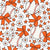 Baseball Coquette Floral in Orange Image