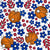Team Spirit Basketball Floral Detroit Pistons Inspired Red Blue Image