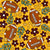 Team Spirit Football Floral in Washington Commanders Burgundy and Gold Image