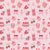 Coquette Aesthetic Desserts and Drinks on Pastel Pink Image