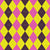 Argyle Pattern, Yellow Purple Pink, Brown Stitching Image