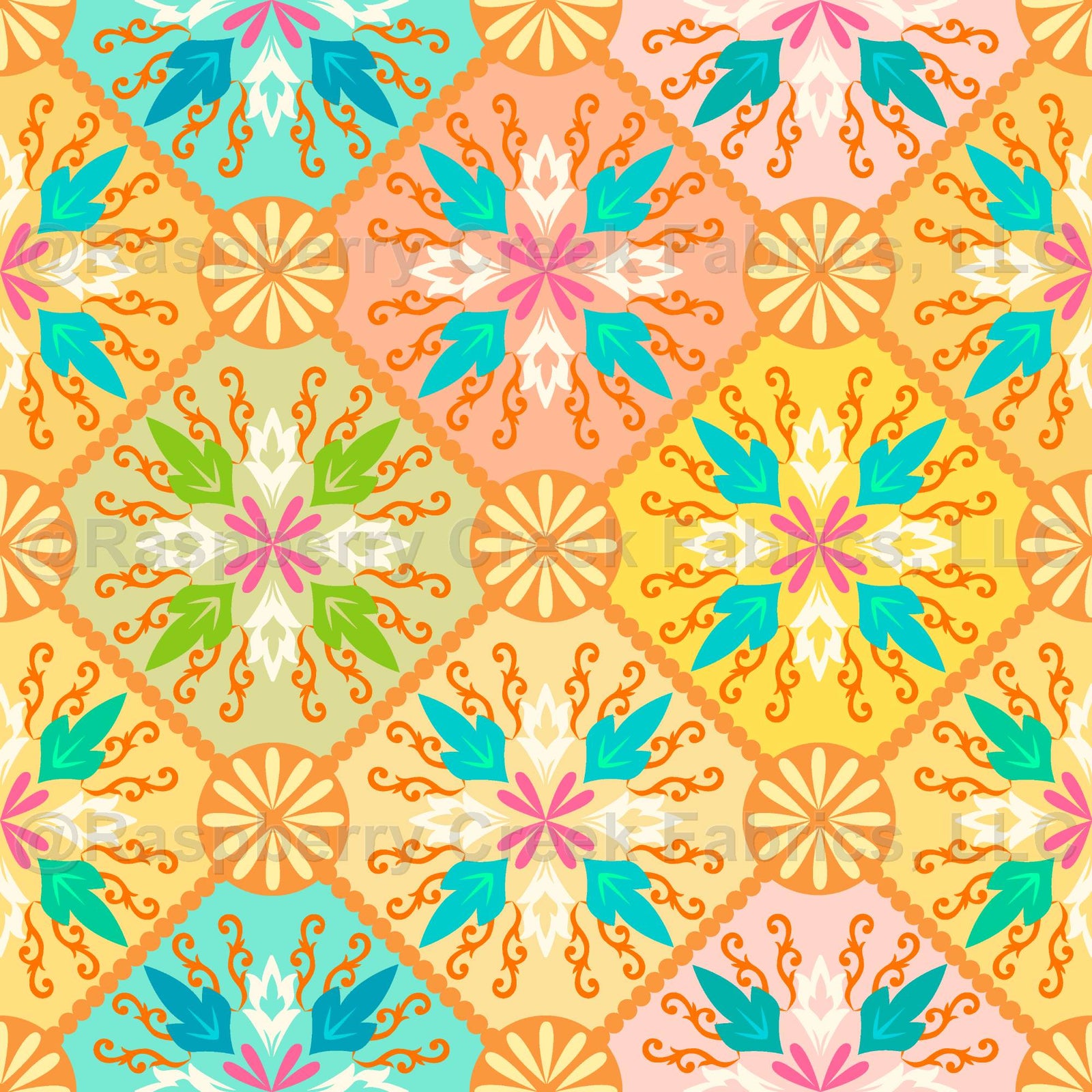 Anya Spring Garden Tiles - Large