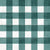 Faux Linen PRINTED Textured Gingham Teal Image