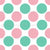 Polka dots light turquoise aqua fifties Image