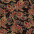 Paisley wallpaper, classic paisley wallpaper, black gold and red paisley, accent wall, mens club accent wall, traditional home, library wallpaper Image