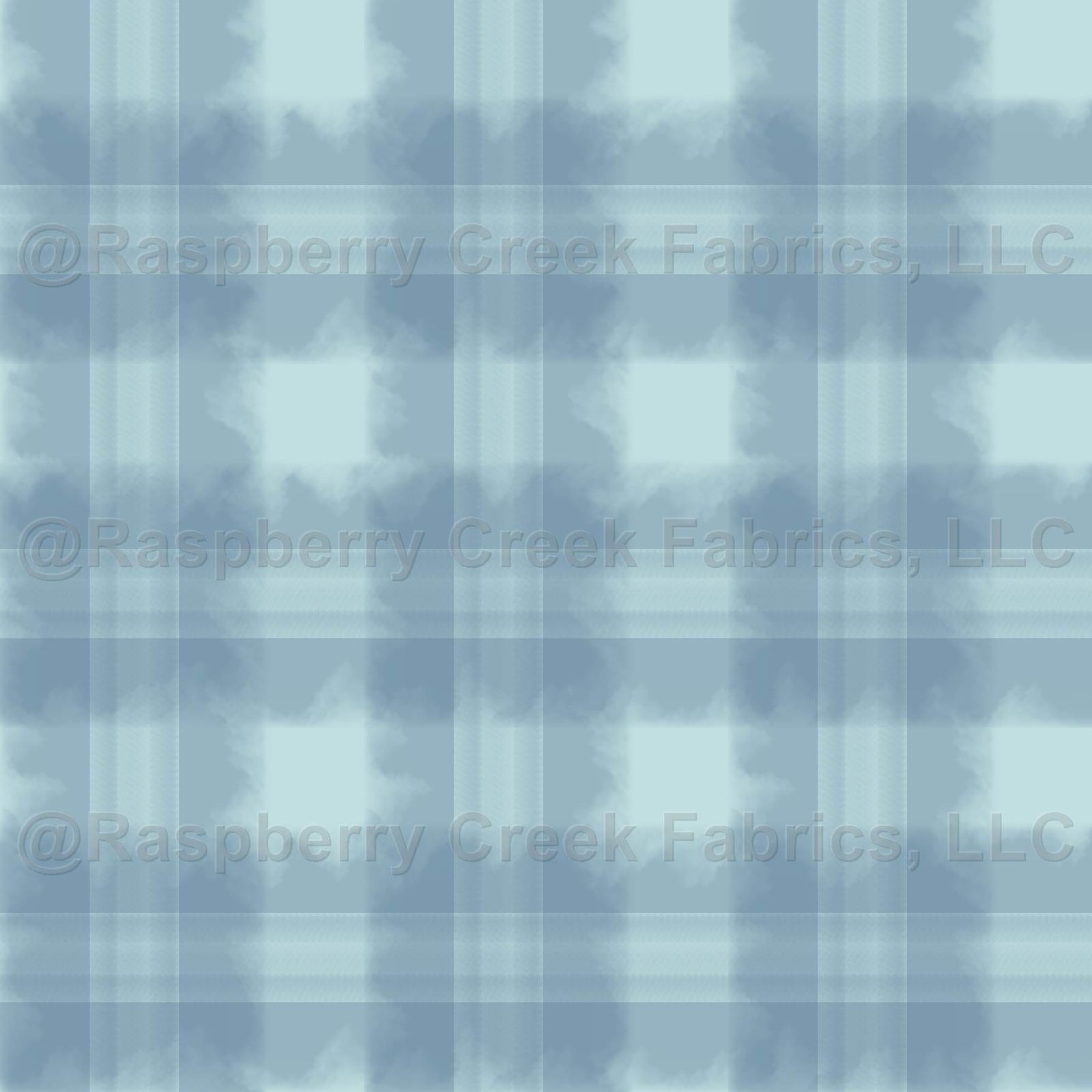 Blue Perennial and Skylight Boho Watercolor Plaid