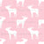Moose Silhouettes on Baby Pink Crosshatch Image