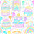 Lets Eat Cake - Rainbow Pastel Birthday Cakes Image