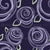Stylized violet and mint green Rose Pattern Image