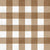 Faux Linen PRINTED Textured Gingham Brown Image