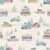 Snowbound Village / Making Spirits Bright Collection / Gender Neutral Print with Retro Christmas Trucks and Cars, Pine Trees, Farmhouses, Cottages, and Barns in the Snow / 230302 Image