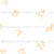 Tossed Bamboo in Yellow on White, Shizen by Stephanie Fiona Design Image