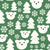 Polar Bear Snowy Forest in Pine Green Image