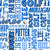 Golf Terms Word Cloud in Blue Image