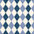 Argyle Pattern, White Navy Blue Blue, White Stitching Image