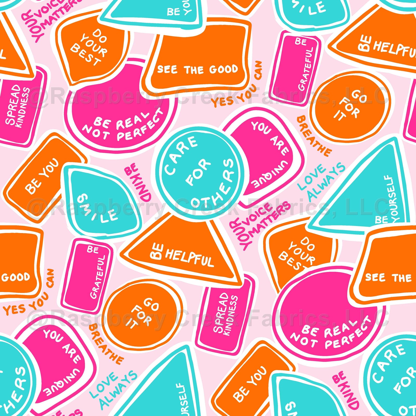 Positive Vibes in Pink Wallpaper