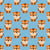 Cute Cartoon Baby Tiger on Dark Sky Blue Image