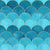 Mermaid fish scale wave japanese pattern Image