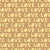 LOVE All Over Typography with Hearts in Yellow on Golden Brown Image