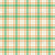 Retro plaid in jade and orange. Image