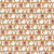 LOVE All Over Typography with Hearts in White on Golden Brown Image