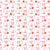 Cherry Blossoms With Bows And Tiny Hearts Design In Red And Pink Image