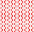 Geometric Pattern, Circles, Triangles, Flowers, Line Art, Red Image