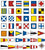 Naval Pattern, Signal Flags, Nautical Flags, White Background Image