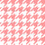 Houndstooth pattern, Pink and White Image