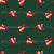 Christmas Morning Painterly Red Hot Cocoa with Marshmallows - forest green Image