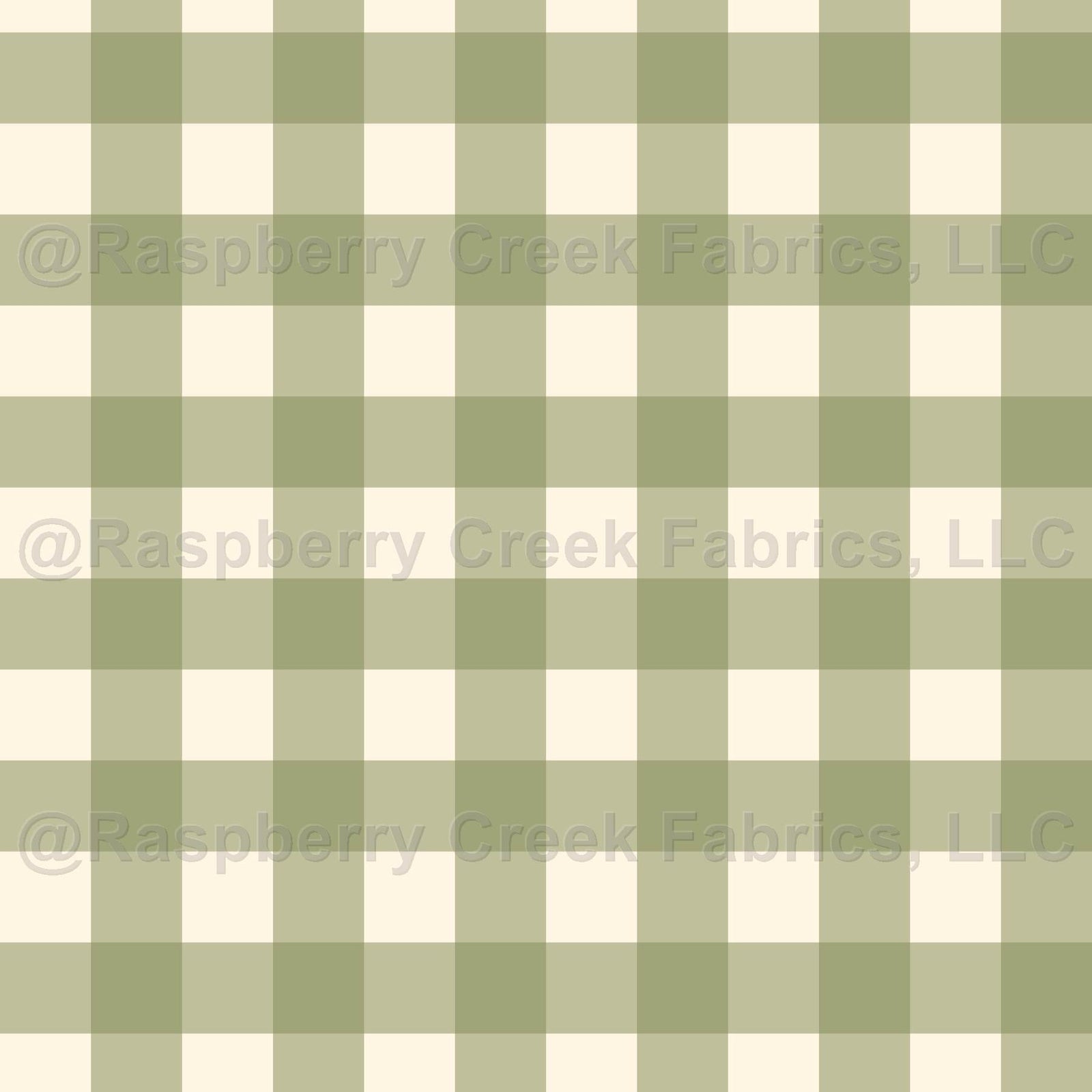 Inky Fall - Green Gingham