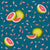 Pink Pomelo Poppers Aquatone Blue Image