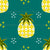Tropical Pineapple Plus on Teal Image