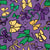 Mardi Gras Beads and Bows Purple Image