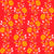 Orange Flowers, Floral Pattern, Boho, Retro Pattern Image