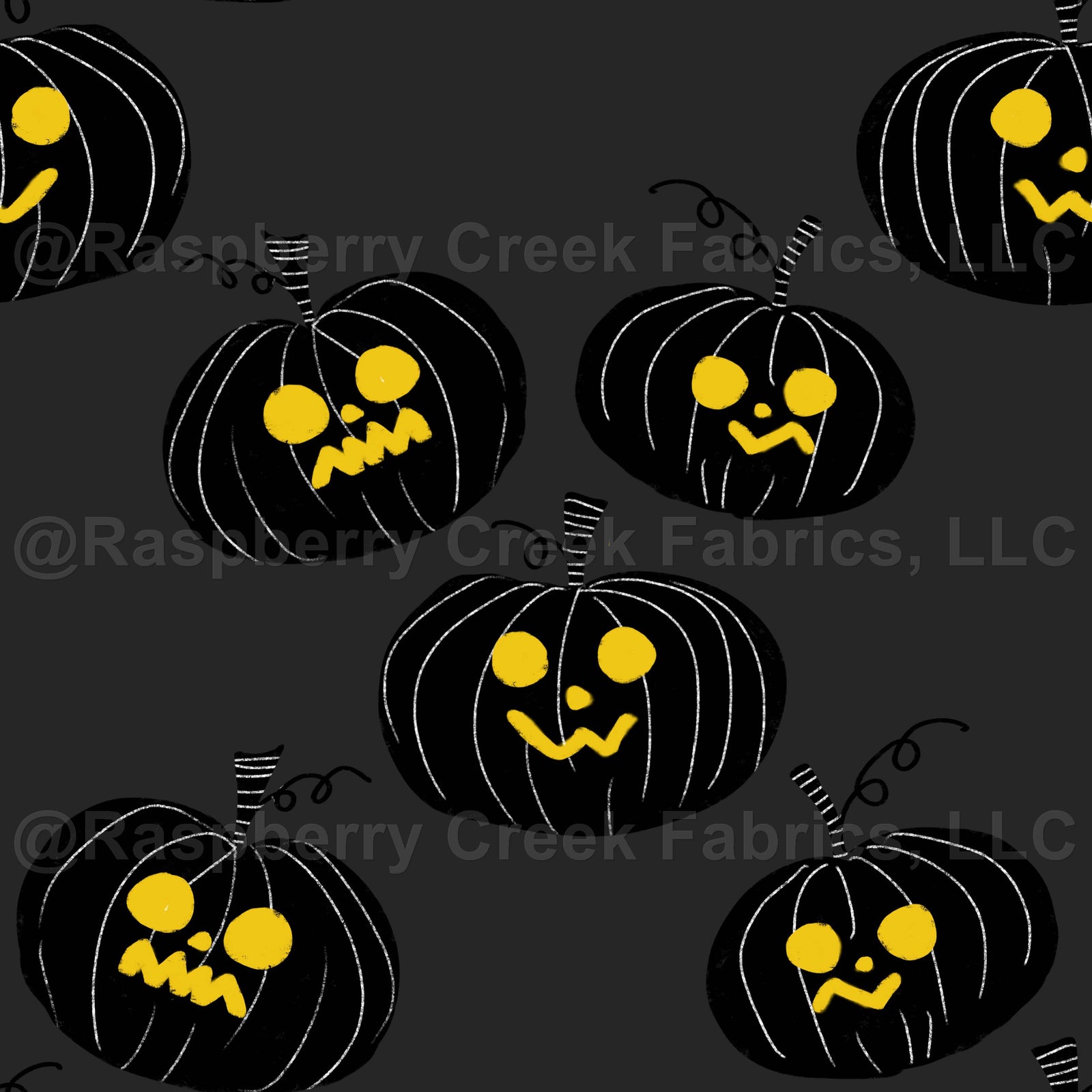 Halloween Jack-O-Lantern Black