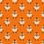 Cute Cartoon Baby Tiger on Orange Image