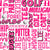 Golf Terms Word Cloud in Pink Image