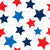 Bold Red, White, and Blue Stars - A Classic Patriotic Pattern for Celebrating America! Image