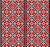 Slavic Embroidery, Balkans Traditional Ethnic Pattern, Red and Black Image