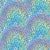 Pastel Rainbow Leopard Print on Electric Blue Image